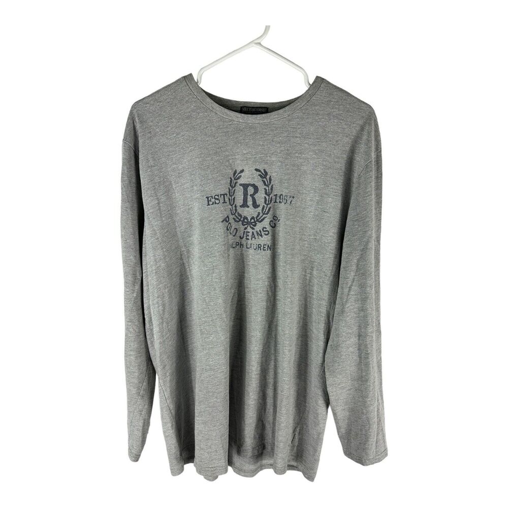 Vintage Polo Jeans Company Ralph Lauren Graphic Long Sleeve T-Shirt Adult L